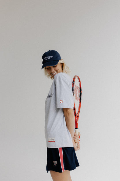 Vintage Varsity Tee - Grey