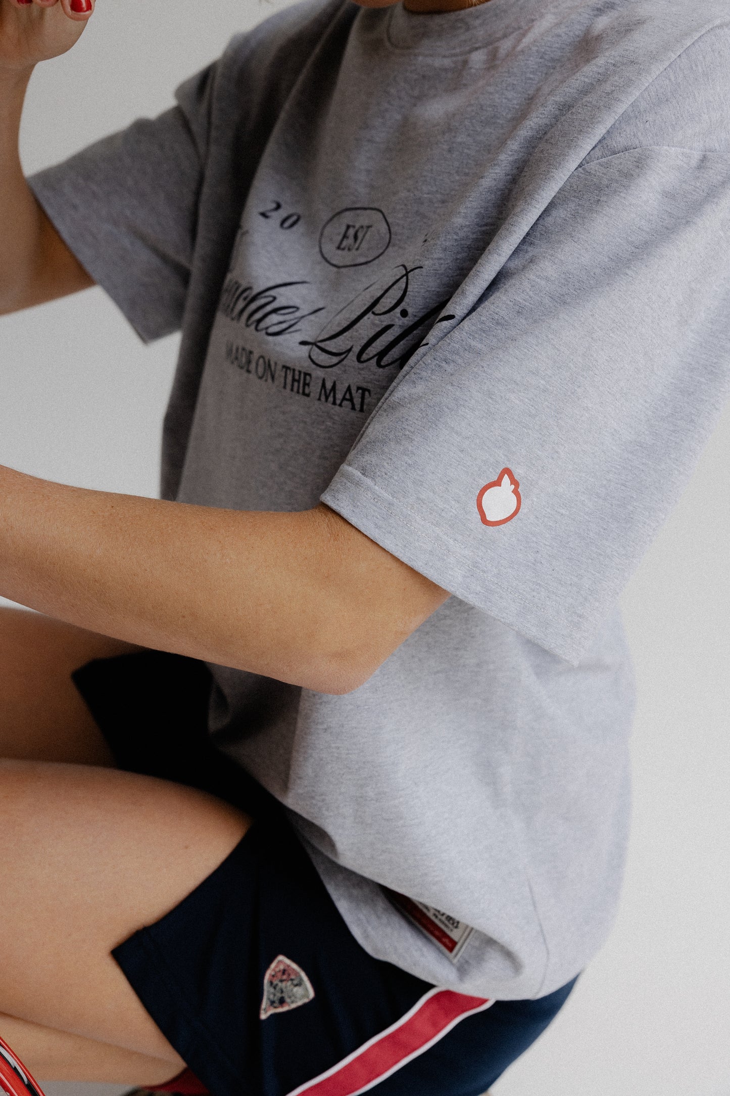 Vintage Varsity Tee - Grey