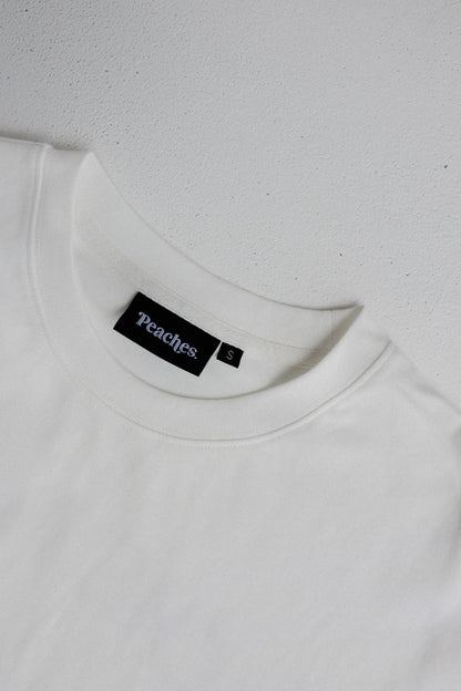 Peaches Strength Dept Long Sleeve Tee - White