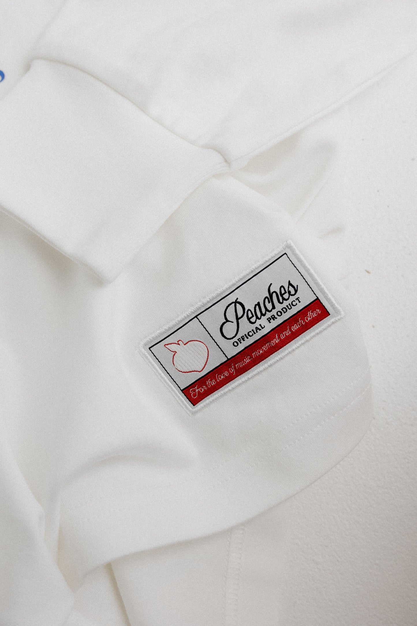 Peaches Strength Dept Long Sleeve Tee - White