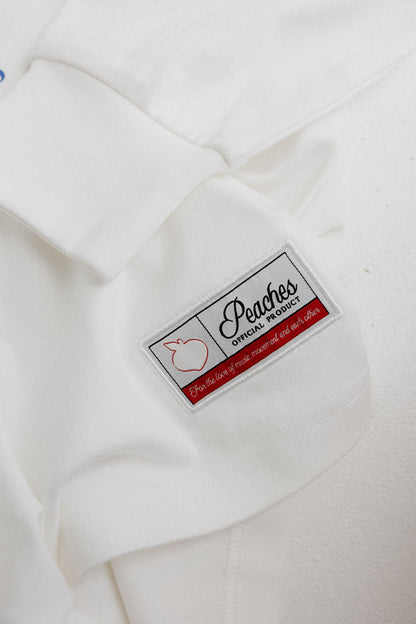 Peaches Strength Dept Long Sleeve Tee - White