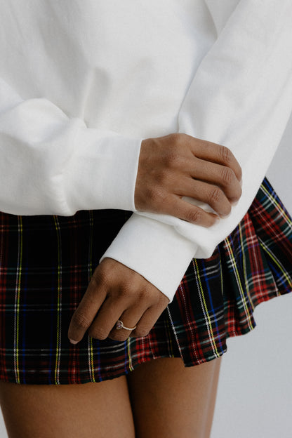 Peaches Strength Dept Long Sleeve Tee - White