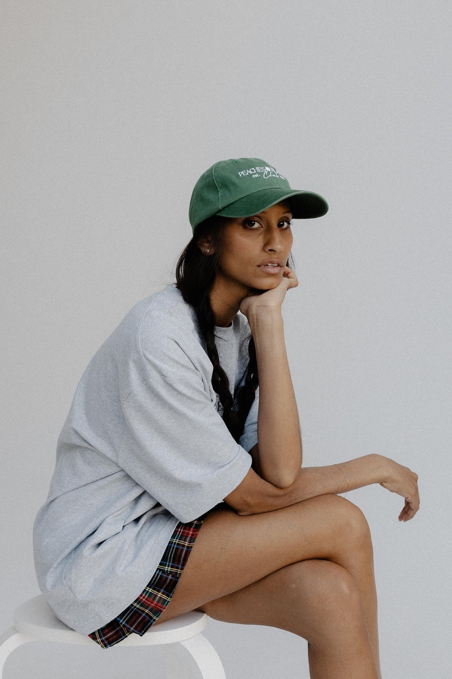 Peaches Club Varsity Cap - Green