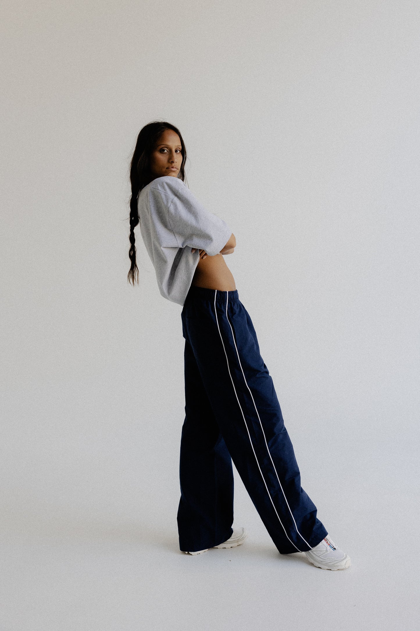 Vintage Varsity Tee - Grey