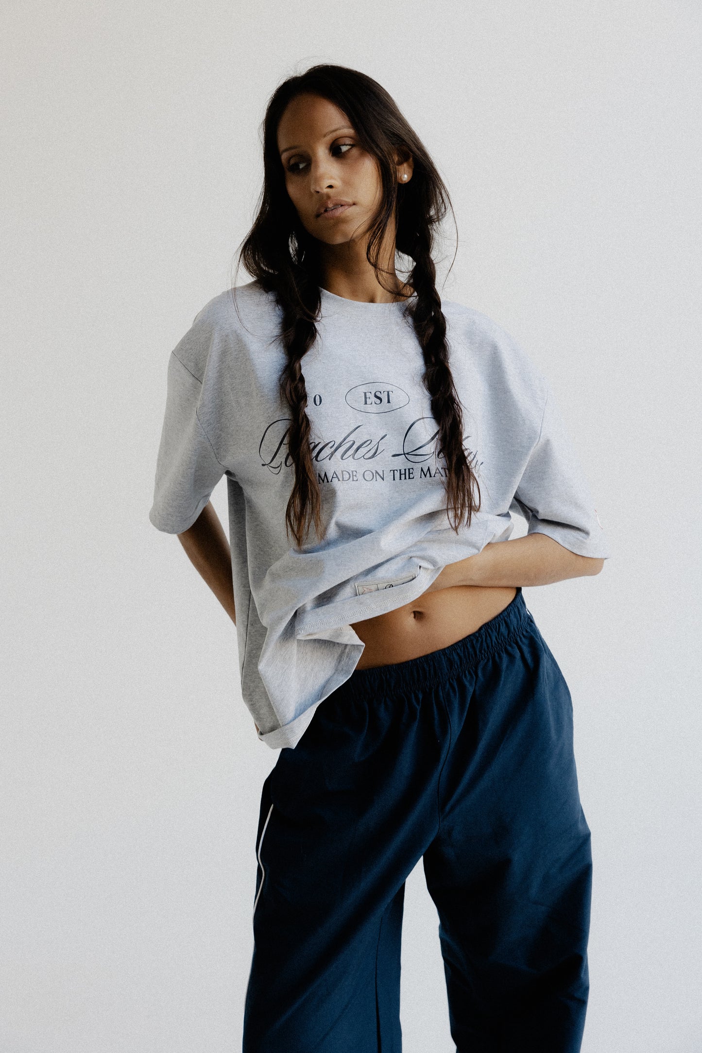 Vintage Varsity Tee - Grey