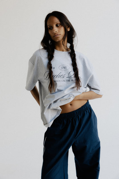 Vintage Varsity Tee - Grey