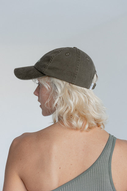 Stay Peachy Cap (Khaki)