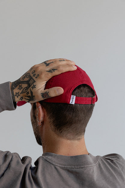 Stay Peachy Cap (Cherry Red)