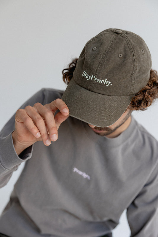 Stay Peachy Cap (Khaki)