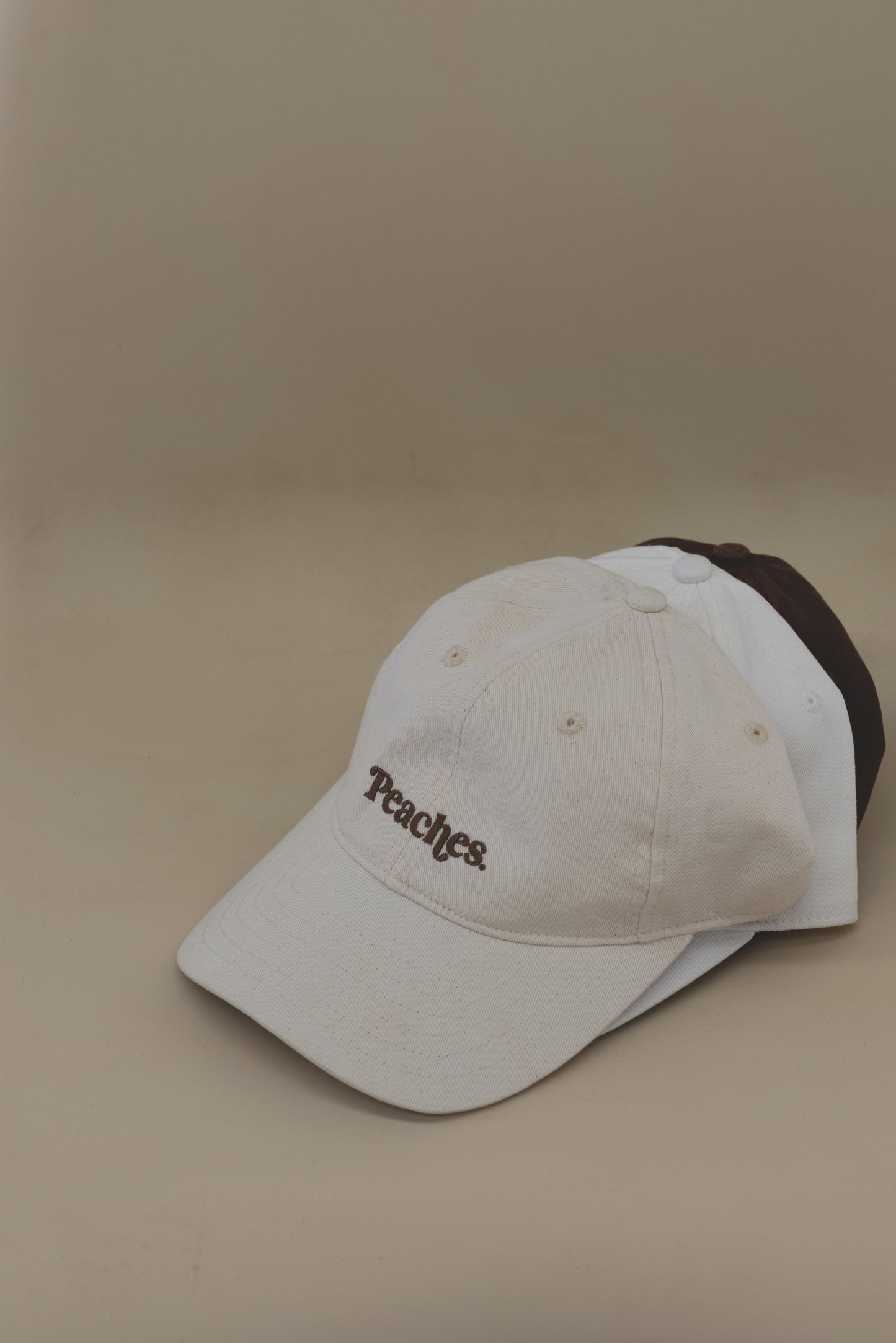 Peaches Dad Cap (Beige/Brown)