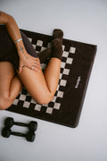 Peaches Towel - Chocolate & Ecru