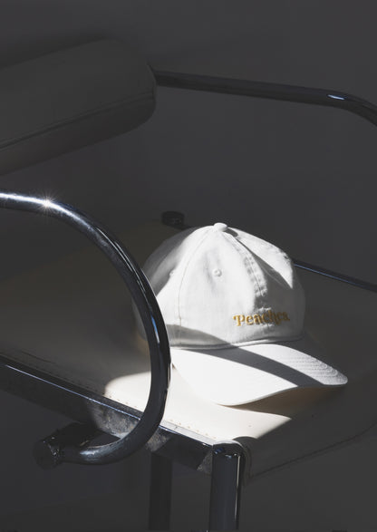 Peaches Dad Cap (White/ Butter Yellow)